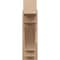 Ekena Millwork 8-in W x 20-in D x 32-in H Merced Block Rough Cedar Woodgrain TimberThane Outlooker, Primed Tan OUTUR080X20X32MRC44RCPR - alternate 5